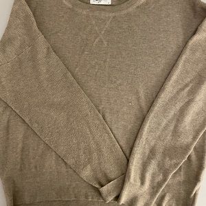 CJLA Crew waffle sweater